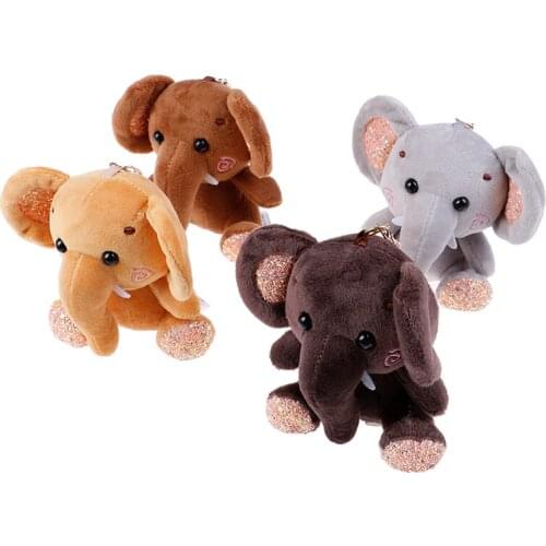 10cm super cute dumbo stuffed animal Plush Toy small pendant for Key chain mini cartoon elephant doll Presents