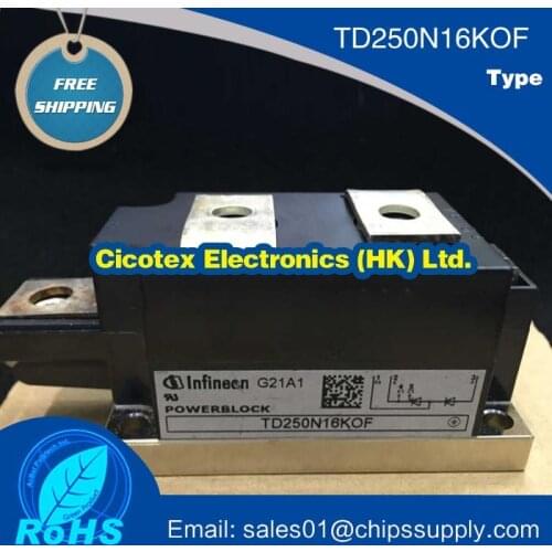TD250N16KOF SCR MODULE 1800V 410A MODULES IGBT TD250N16K0F TD250N16KOFHPSA1