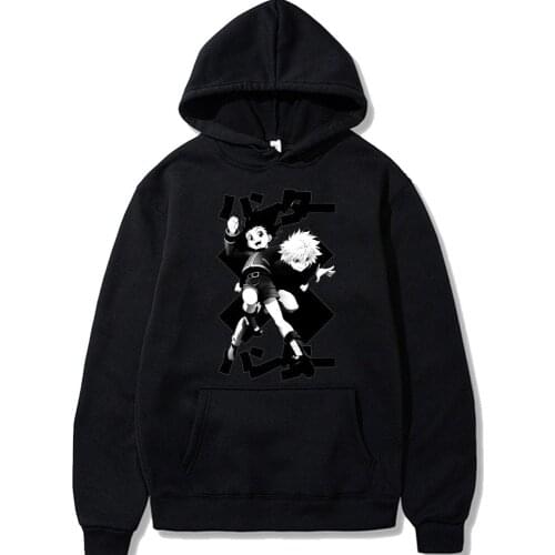 Sweatshirt Hunter X Hunter Hoodies Killua Zoldyck Anime Manga Tops Fashion Casual teens Long Sleeve Streetswear Pullovers Tops
