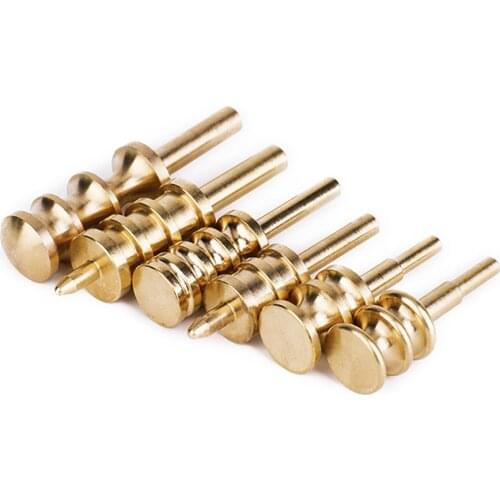Solid Brass Power Burnisher Slicker DIY Marking Creaser Tips for DIY Leather Edge Tools