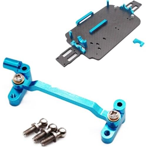 Retail 1 Pcs Metal Upgrad Steering Cylinder Mounting Block for Wltoys A949 A959-B A979-B A969,Blue & 1x for WLtoys A949 A959 Car