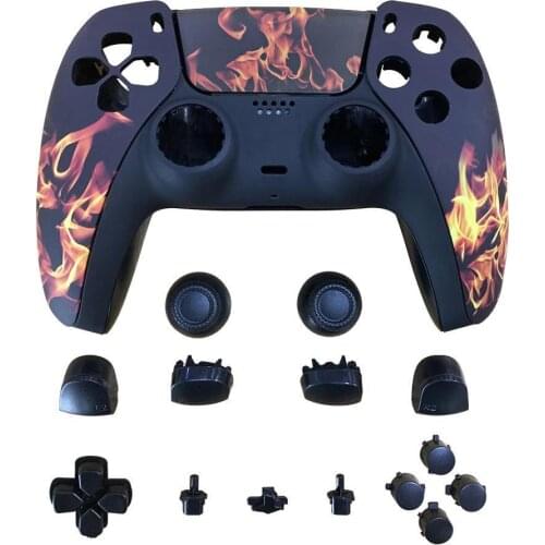 Housing Cover Case for PS5 Wireless Joystick Controller DIY Front Rear Faceplate Protective Cover Skin for PS5 Controller