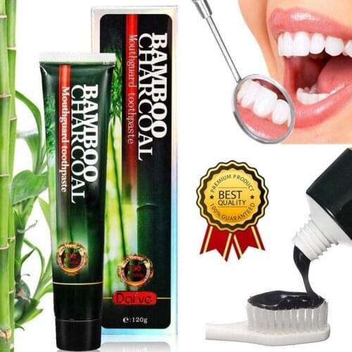 Mabox Activated Bamboo Charcoal Mint Aloe Toothpaste For Sensitive Teeth Protecting The Health Of The Gums Whitening Teeth TSLM1
