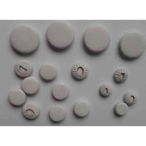 2 Sets Eb White Leather Clarinet Pads