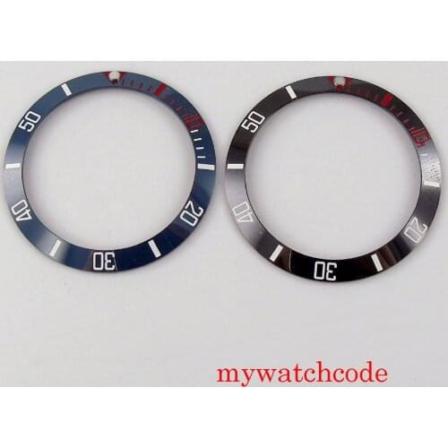 38mm Watch Accessories Black/Blue Ceramic Bezel Insert Wristwatch Replacement