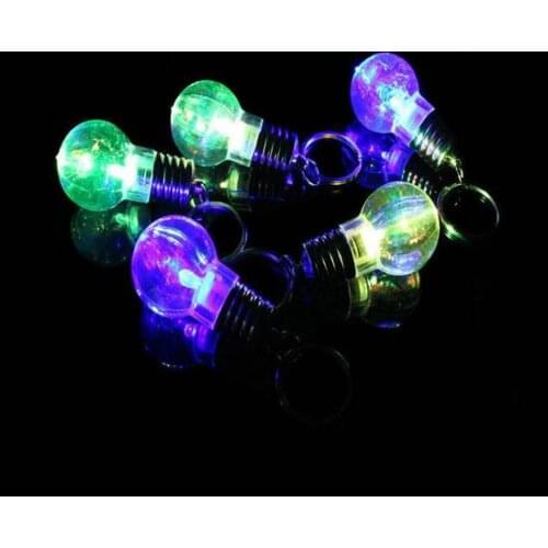50pcs New Silver Bright Creative LED Flash Mini Bulb Design Clear Lamp Fun Toy YH302