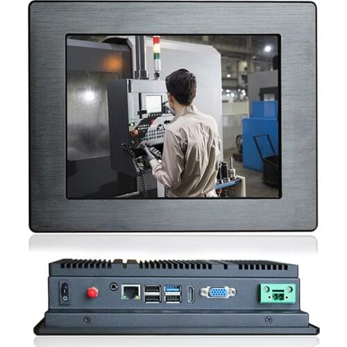 8.4" industrial touch panel pc 800x600 all in one pc i3 6100U VGA/HD-MI/RS232/LAN 4G/8G RAM 32G/64G/128G SSD for Windows7/8/10