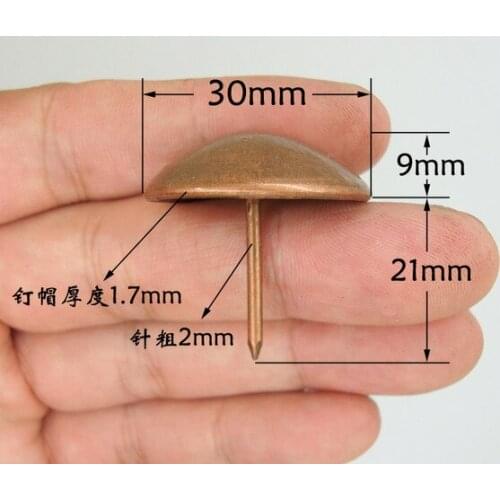 A01 Hardware accessories Bubble nails Vintage Upholstery nails Upholstery tacks Decorative tacks 30*30mm