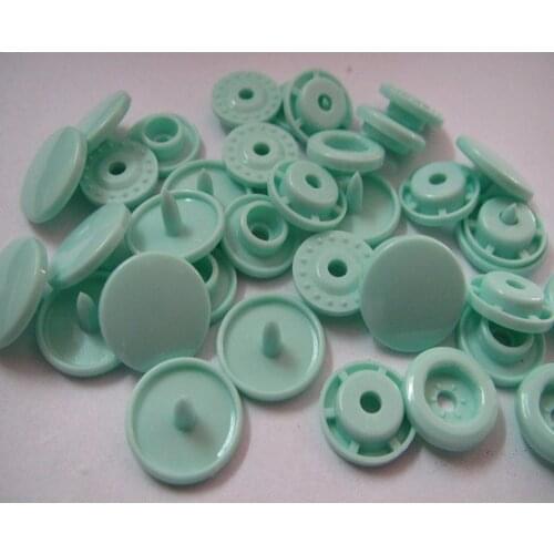 Free shipping 20 sets KAM snap button for sewing baby color plastic fastener snap button B19 Pastel Green color