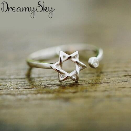 Bohemian Vintage Star David Rings For Women Men Boho Charm Ring Party Wedding Fashion Jewelry Gifts