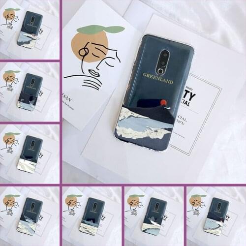 Phone Case For Meizu U10 U20 Pro 6 7 Plus Art Mountain Aesthetic Beach Silicone Back Cover For Meizu 15 Lite 16 Plus 16th 16x