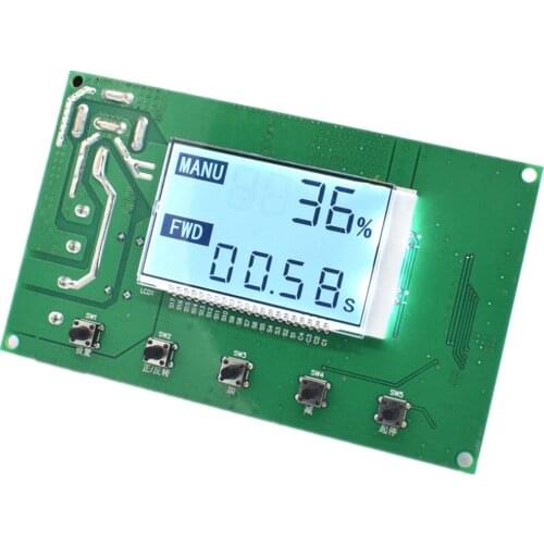 LCD Smart Digital Display 0~100% adjustable DC 10-50V 40A PWM DC Motor Speed Controller Timing controller Reversible