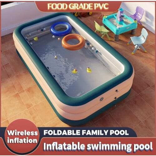 Childrens Inflatable Swimming Pool Bucket Household Thickened Folding Baby Adult Family Bathing Pool Outdoor Inflatable Toy