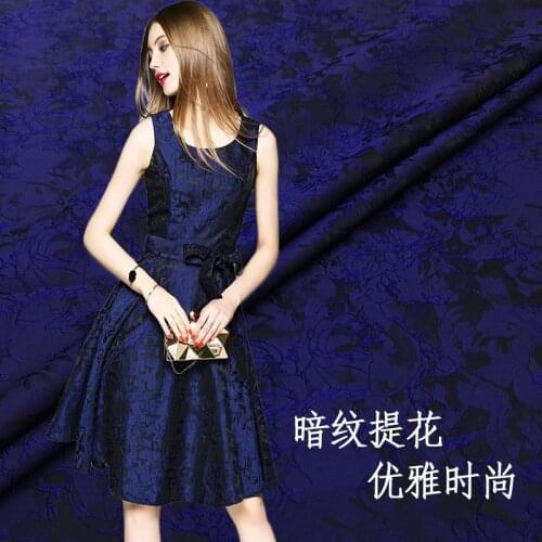 European elegant dark pattern jacquard cloth dress skirt clothing fashion fabric high-grade cheongsam damask spring and autumn