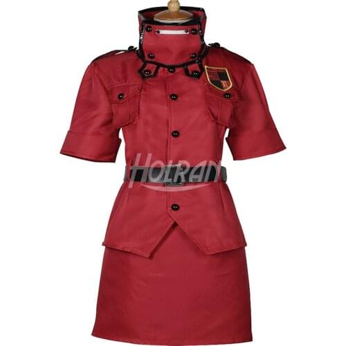 Hellsing Seras Victoria Cosplay Costume Yellow Red Orange Version sailor dress lolita party dress outfit Uniform Custom