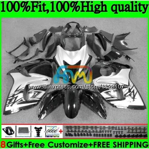 Injection For SUZUKI Hayabusa GSXR1300 08 09 10 Silver black 11 12 56BS.62 GSX-R1300 GSXR 1300 2008 2009 2010 2011 2012 Fairing