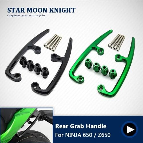 Motorcycle Rear Grab Bars Rear Seat Pillion Passenger Grab Rail Handle For Kawasaki NINJA650 NINJA 650 Z650 Z 650 2017 2018 2019