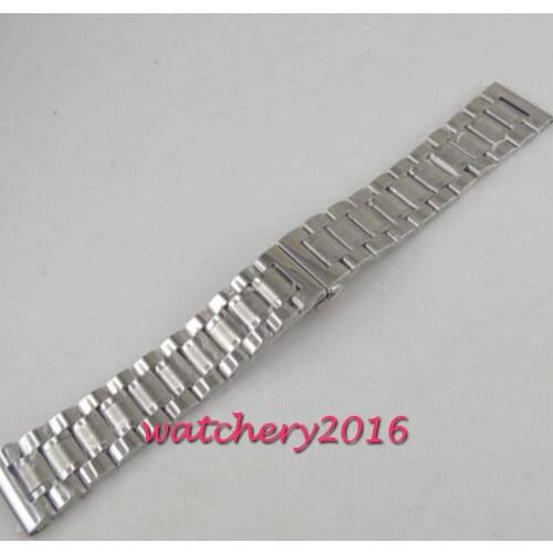 22mm 316L stainless steel solid parnis bracelet fit parnis corgeut mens watch