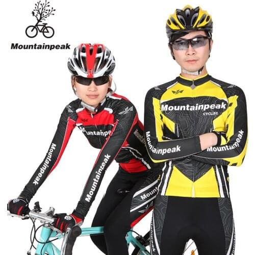 New Spring and Summer Mountainpeak Long Sleeve Running Cycling Suits Shorts Wear Pants Equipment Bike Clothing Sets