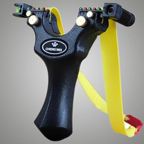 Flat Leather Slingshot Powerful Rubber Band Slingshot Hunting High Precision Professional Fast Bow Outdoor Special For Hunting