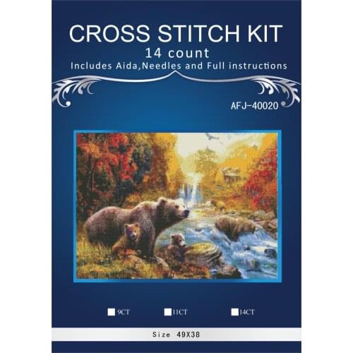 Drinking hippo Needlework,Embroidery,DIY Animal Painting,cross stitch patterns beautiful Cross-stitch,Set Embroidery