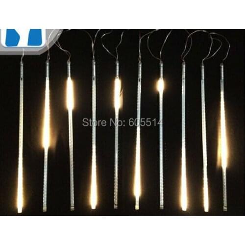 [Seven neon]Free shipping warm white AC110-220V 3meters 10pcs/set 20W 50cm long 60leds/pcs 3528led smd led meteor tube light