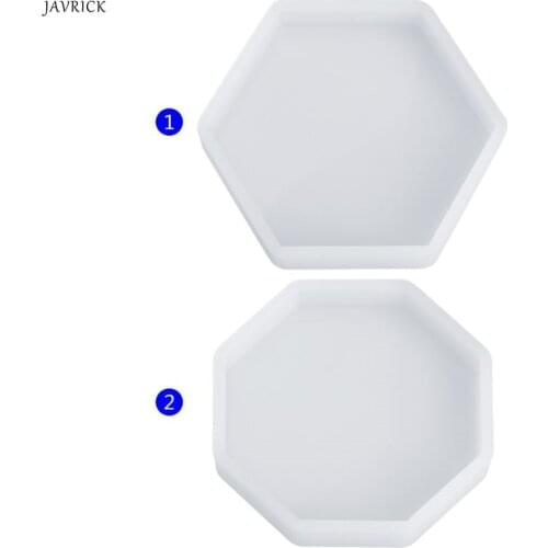 Silicone Mold Mirror DIY Epoxy Resin Crafts Jewelry Making Pendant Decoration Geometric Hexagonal Handmade Molds Ornaments Tool