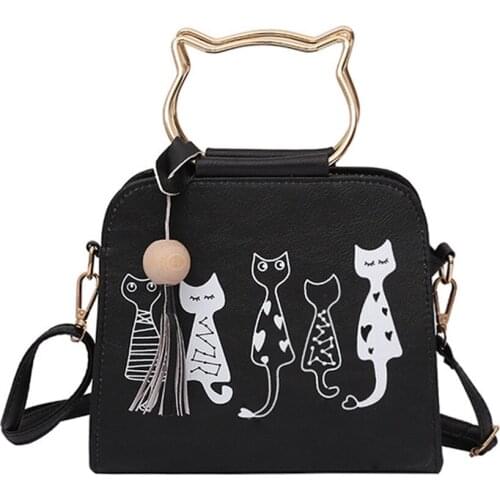 New Women Handbags Cat Rabbit Pattern Animal Shoulder Messenger Bag travel Casual Wild Crossbody Package Mujer Bolsas Femininas