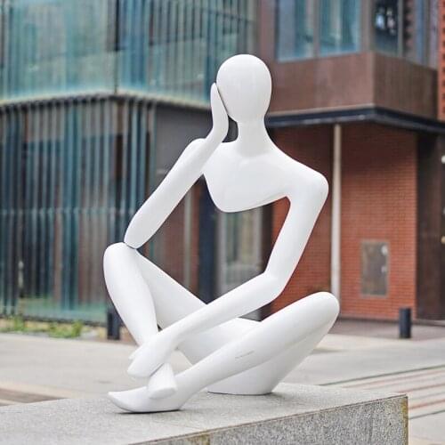TT Modern Minimalistic Abstraction Hollow Figure Sculptured Ornaments Model House Sales Department Garden Landscape