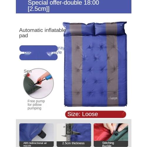 Camping Thickened Inflatable Mattress Automatic Inflatable Tent Mat Outdoor Moisture-Proof Air Cushion Bed