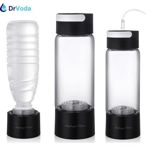 Hydrogen Bottle Generator Cup Water Filter 380ML Alkaline Maker Hydrogen-Rich Water Portable Bottle Ionizer Pure H2 Electrolysis