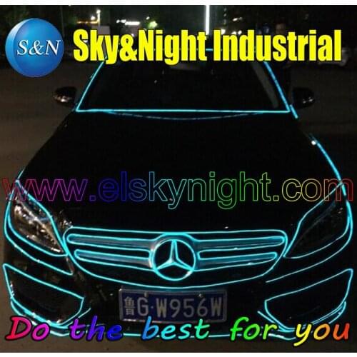 Hight quality/Hight brightness 5.0MM el wire tube 50M without inverter +Free shipping ten colors are available