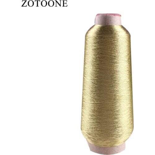 ZOTOONE 3500M/Spool Metallic Sewing Thread Gold Machine Yarn Embroidery ThreadS For leather Apparel Fabric Sewing Accessory C