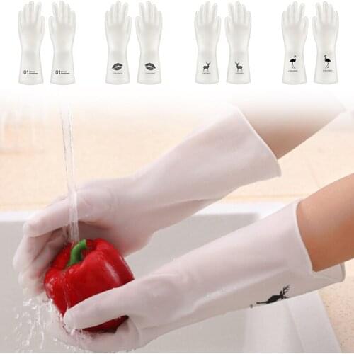 1Pair For Washing Clothes Dishwashing Gloves Hot Sale Household Cleaning Gloves Dish Washing Gloves Kitchen Rubber Gloves
