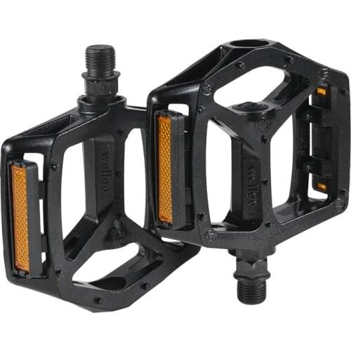 1 Pair Bike Accessories Aluminum Alloy Mountain Bearing Bike Pedals Mountain Bike Pedals Silver Black Free Shipping