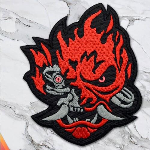 10PCS/LOT Japanese Samurai Patches badges of Embroidered japan biker rider shoes Jacket vest kanji Military badges