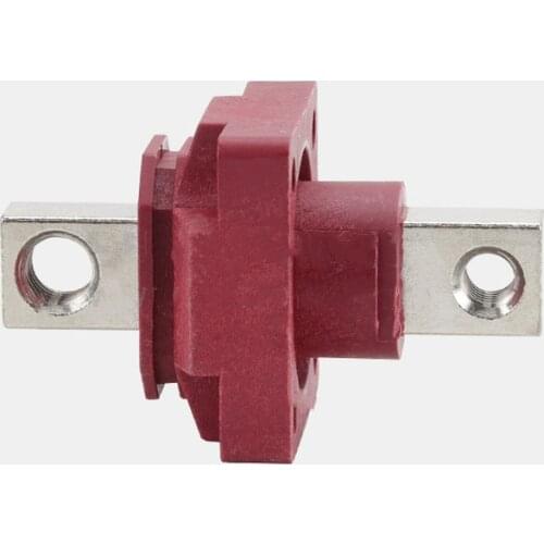 2 Pcs Red and Black Battery Module 150A Connector Copper Terminal with Protective Cover Terminal with Sheath