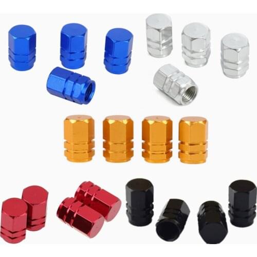 4PCS Car Wheel Plugs Valve Tire Caps Tires Tapa Valvula Moto Wheel Caps Theftproof Aluminum Car Wheel Valve Cap Air Valve Caps