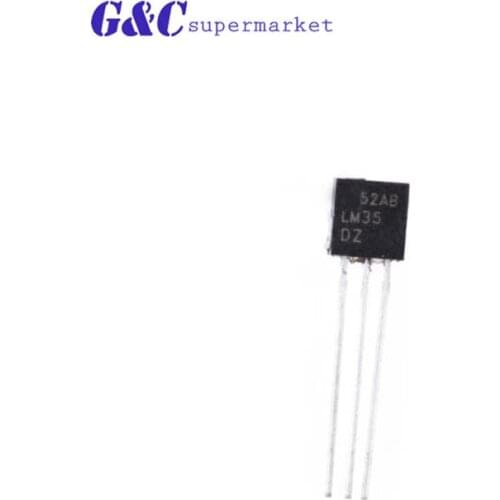 5pcs LM35DZ TO-92 LM35 Precision Centigrade Temperature Sensor For IC Low Impedance