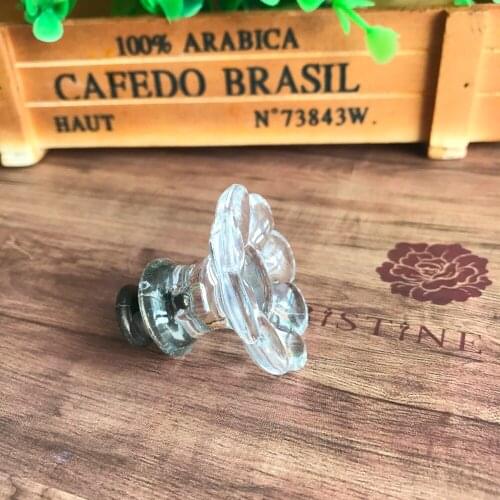 8pcs Flower Shape Kids Room Door Handles Cupboard Pull Knobs Kitchen cabinet knobs and handles Furniture fittings Single Hole