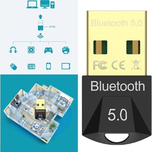 Bluetooth 5.0 Adapter for PC USB Mini Bluetooth Dongle for PC Wireless Transfer for Desktop Bluetooth Headphones Speakers