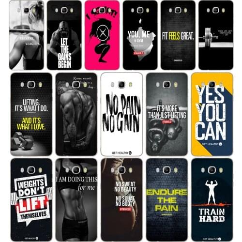 140DD Loving Bodybuilding Gym Fitness design Case Cover for Samsung Galaxy a3 a5 2017 A6 A8 2018 j3 j5 j7 2016 2017