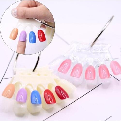 Crown Shape Nail Art Color Card For Gel Polish False Nail Display Tips Practice Showing Board Manicure Tools Nail Design