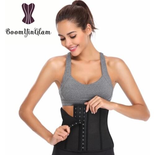 946 height 24cm breathable 9 steel boned latex waist trainer Underbust Waist Trimmer Corset Slimming Belt Shaper Corselet