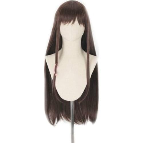 FRUITS BASKET Tohru Honda Wigs Cosplay Costume Long Straight Brown Lolita Synthetic Hair Halloween Party Wig
