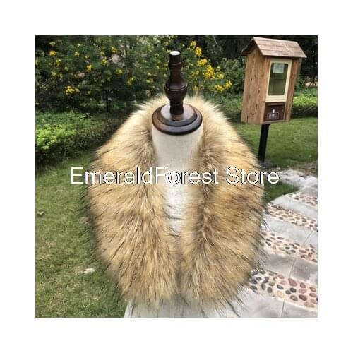 Simulation fox fur down jacket coat collar hat fur collar 14cm*75cm