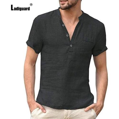 Мужские хлопковые рубашки Ladiguard China At AliExpress