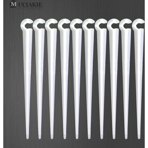 MUCIAKIE 30PCS 11cm Fixed Stake for 4/7mm Micro Hose Micro Drip Irrigation Fittings Pin Stake Support Holder Garden Accessories
