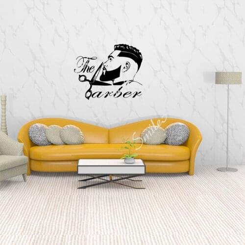 Cartoon Haircut Wall Sticker Removable Wall Stickers Diy Wallpaper For Kids Rooms Wall Art MURAL Drop Shipping