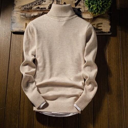 Sweater Men 2021 New Mens Christmas Sweater Fashion Boutique Mens Long Sleeve Slim Turtleneck Pullover Mens Sweater
